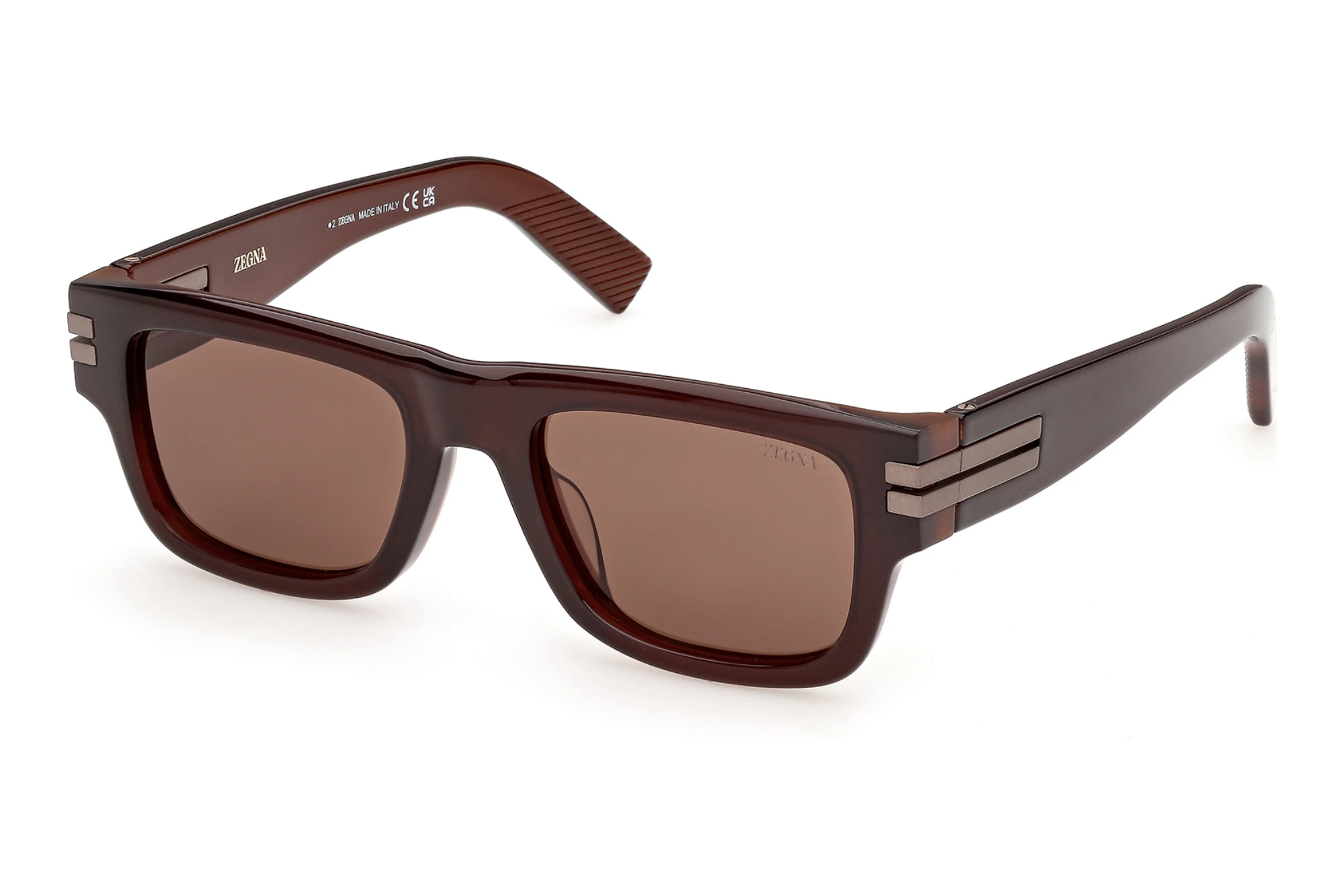 Zegna EZ0317 47E braunHellbraun/Einfarbig Zegna EZ0317 47E braunHellbraun/Einfarbig