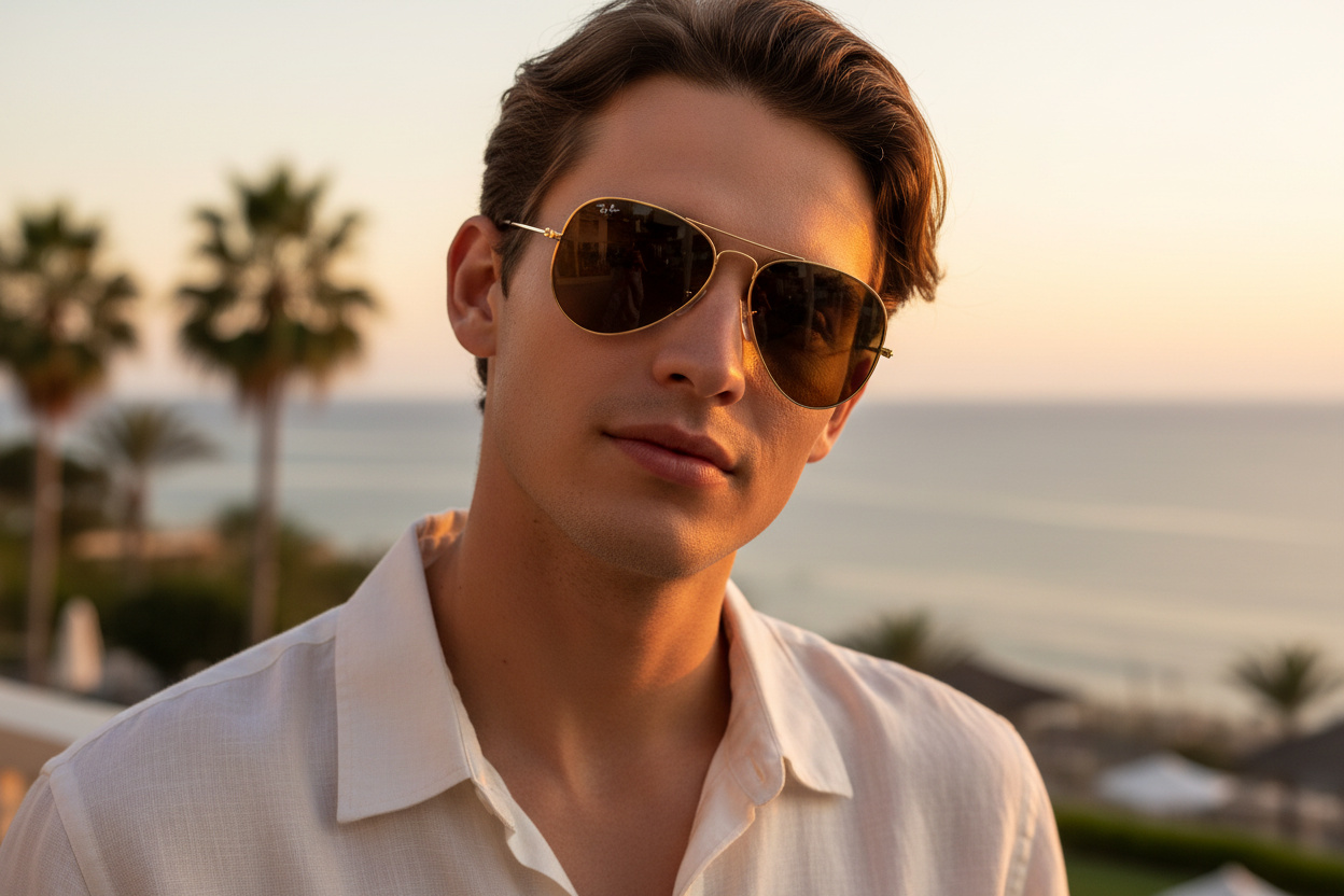 Forfra Ray-Ban AVIATOR LARGE METAL (RB3025 - 001/33)