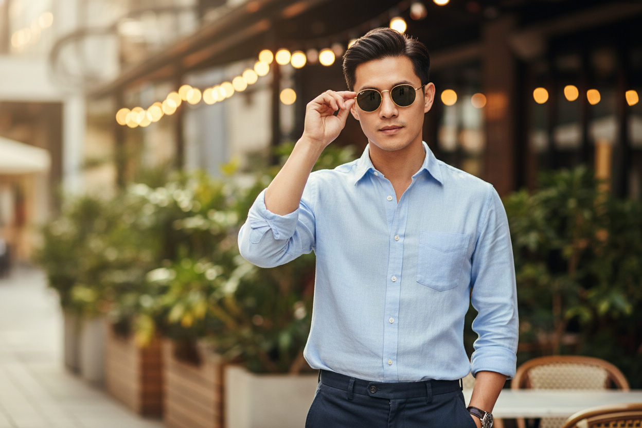Forfra Ray-Ban ROUND METAL (RB3447 - 919648)