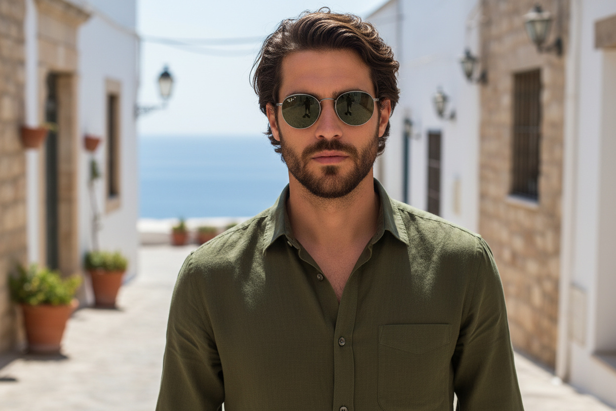 Forfra Ray-Ban ROUND METAL (RB3447 - 004/G4)