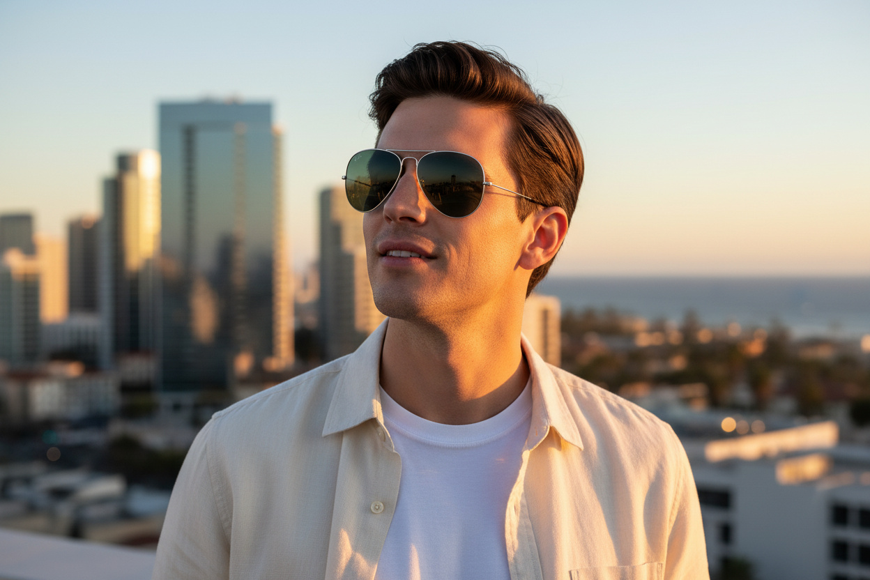Forfra Ray-Ban AVIATOR LARGE METAL (RB3025 - 003/40)