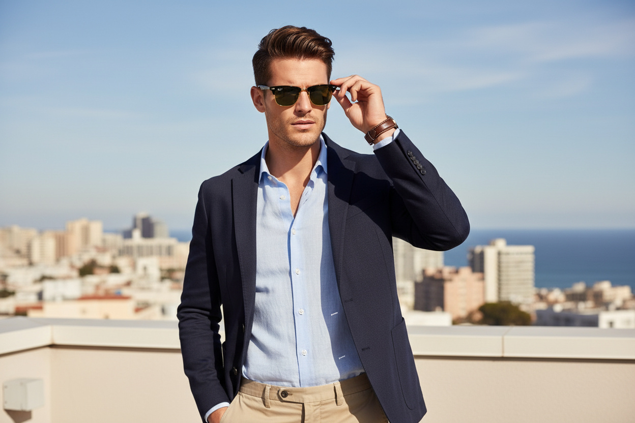 Forfra Ray-Ban CLUBMASTER ALUMINUM (RB3507 - 136/N5)