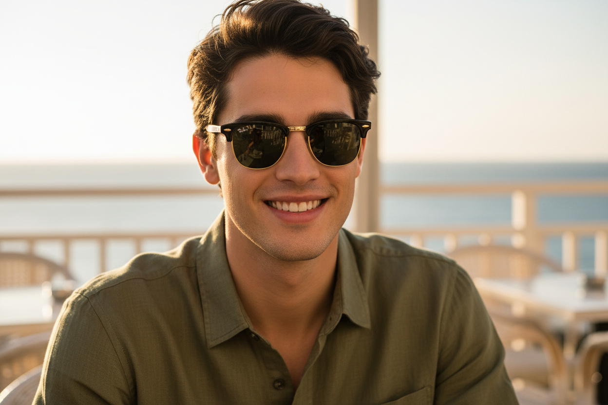 Forfra Ray-Ban CLUBMASTER FOLDING (RB2176 - 901)