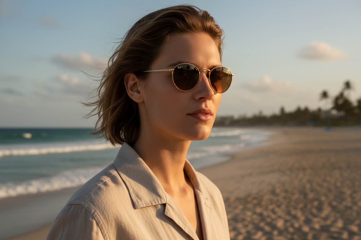 Forfra Ray-Ban ROUND METAL (RB3447 - 9001A5)