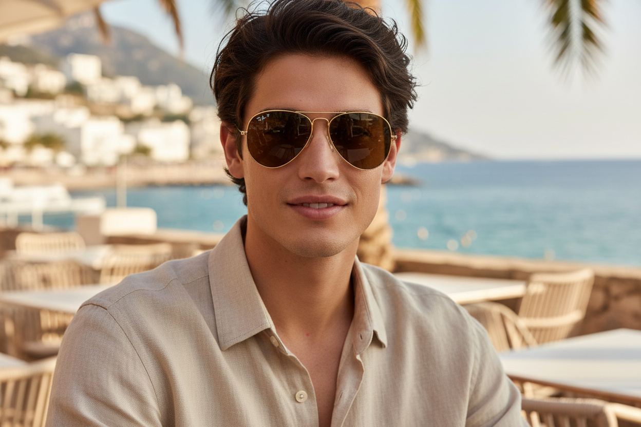 Forfra Ray-Ban AVIATOR LARGE METAL (RB3025 - 001/57)