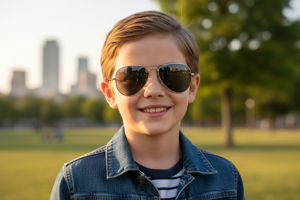 Forfra Ray-Ban Kids JUNIOR AVIATOR (RJ9506S - 212/6G)