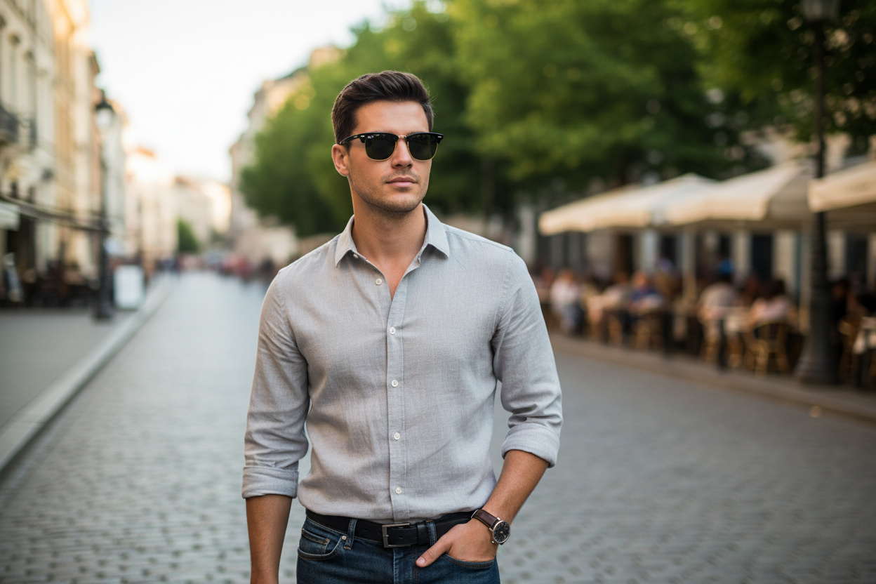 Forfra Ray-Ban CLUBMASTER METAL (RB3716 - 187/58)