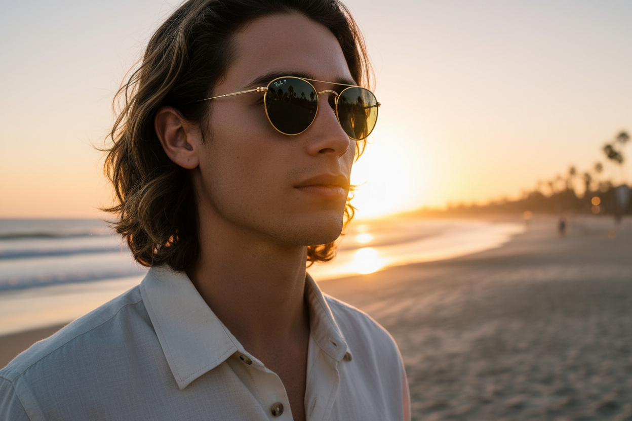 Forfra Ray-Ban ROUND METAL (RB3447 - 001/58)