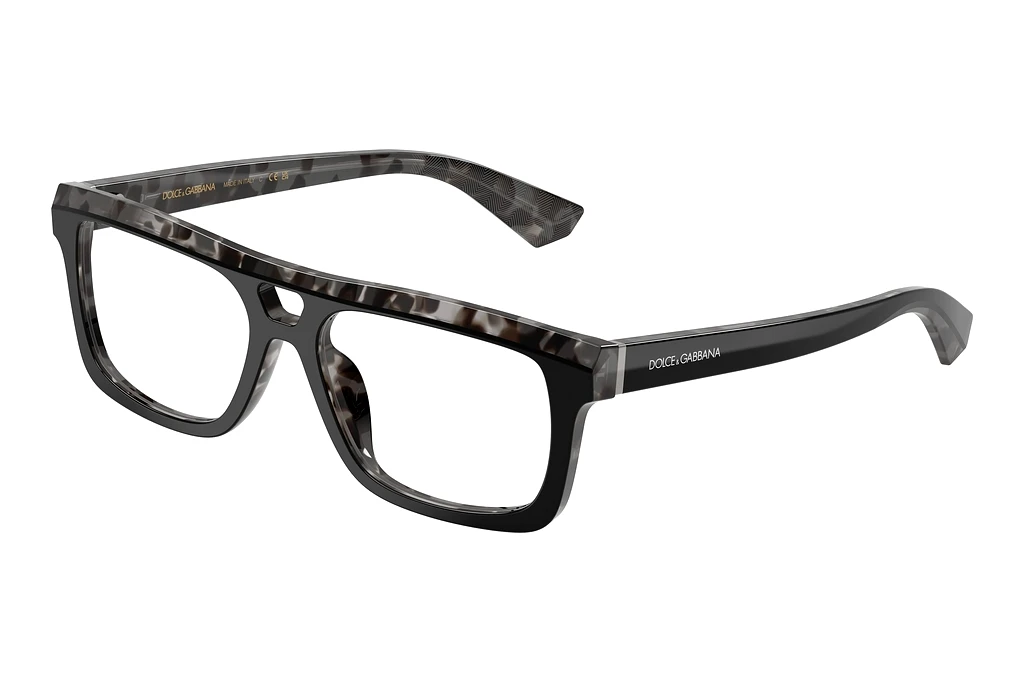 Dolce & Gabbana   DG3431 3403 Black On Grey Havana