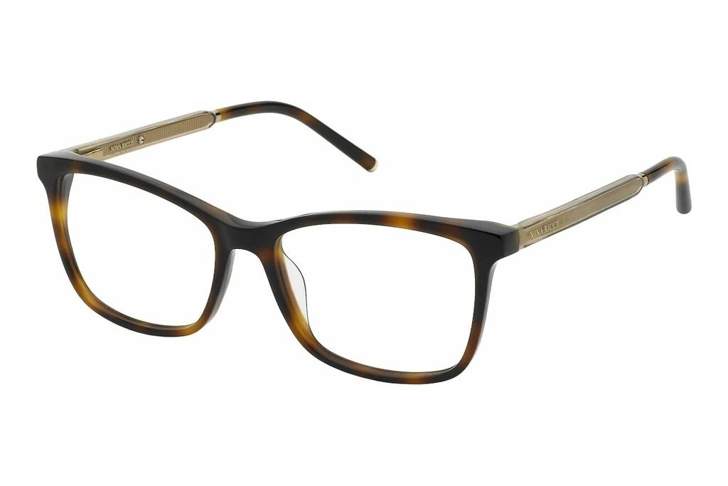 Nina Ricci   VNR384 0752 SHINY DARK HAVANA