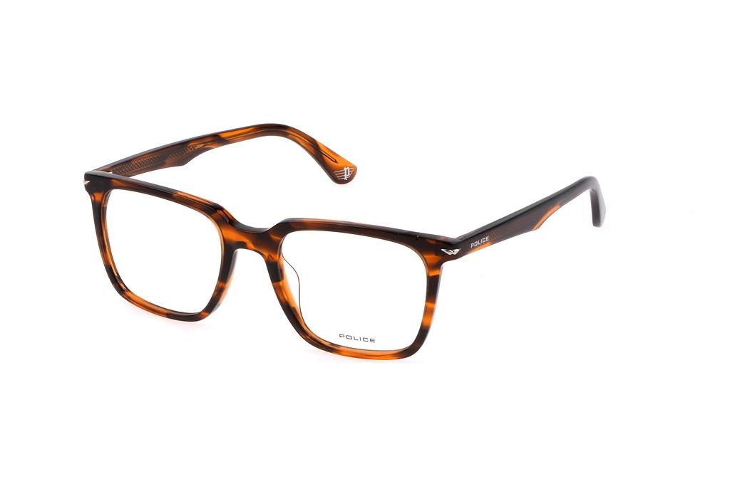 Police   VPLG73 0836 SHINY STRIPED BROWN