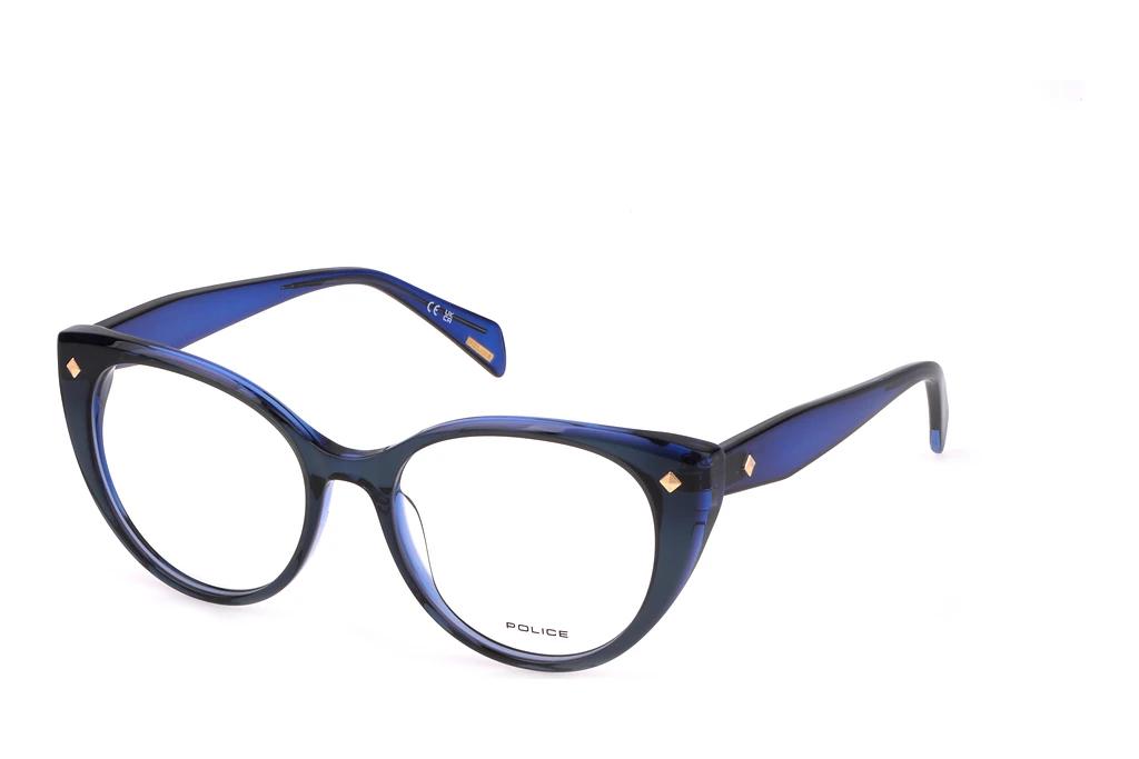 Police   VPLM02 04GD SHINY BLUE W/GREEN TOP