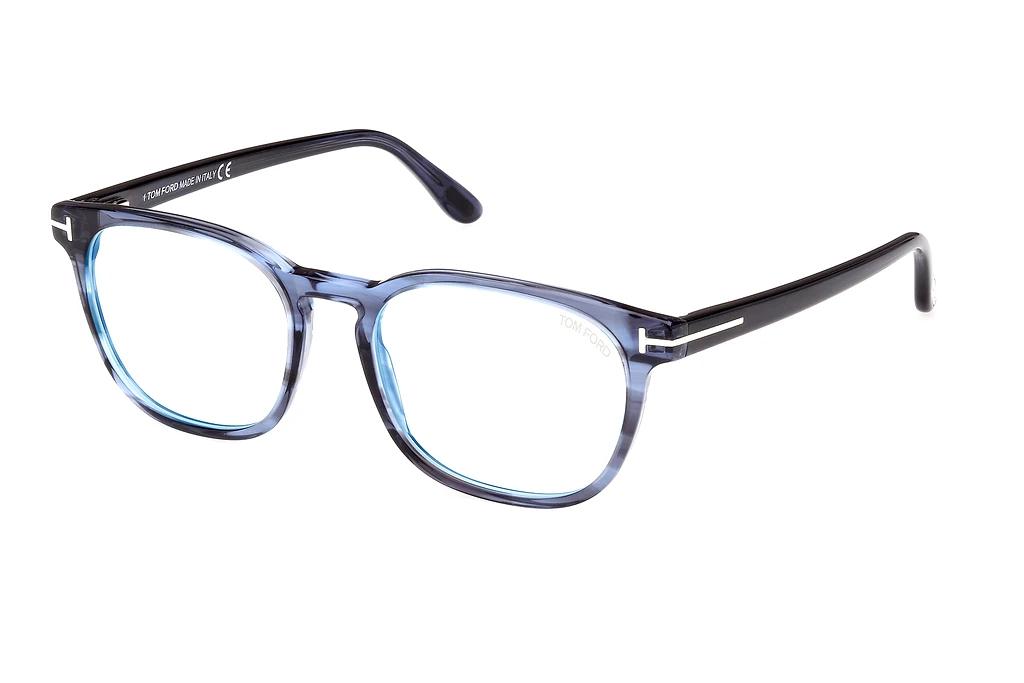 Tom Ford   FT5868-B 092 Blau/Gestreift