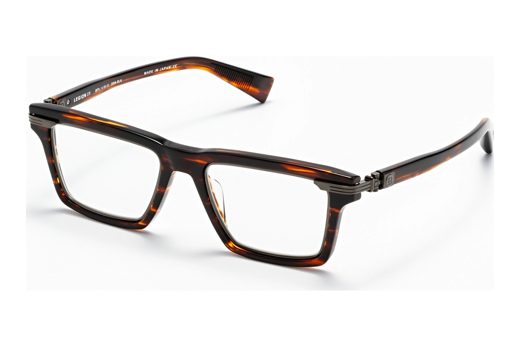 Balmain Paris   BPX-141 B-AF Brown Swirl - Black Rhodium