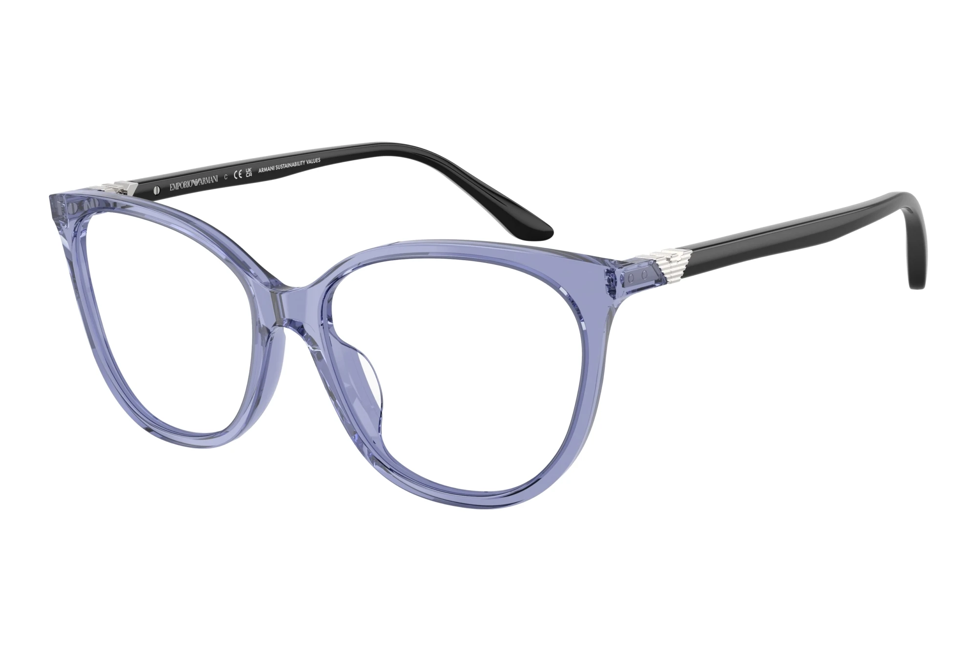Emporio Armani   EA3249U 6200 Shiny Transparent Blue