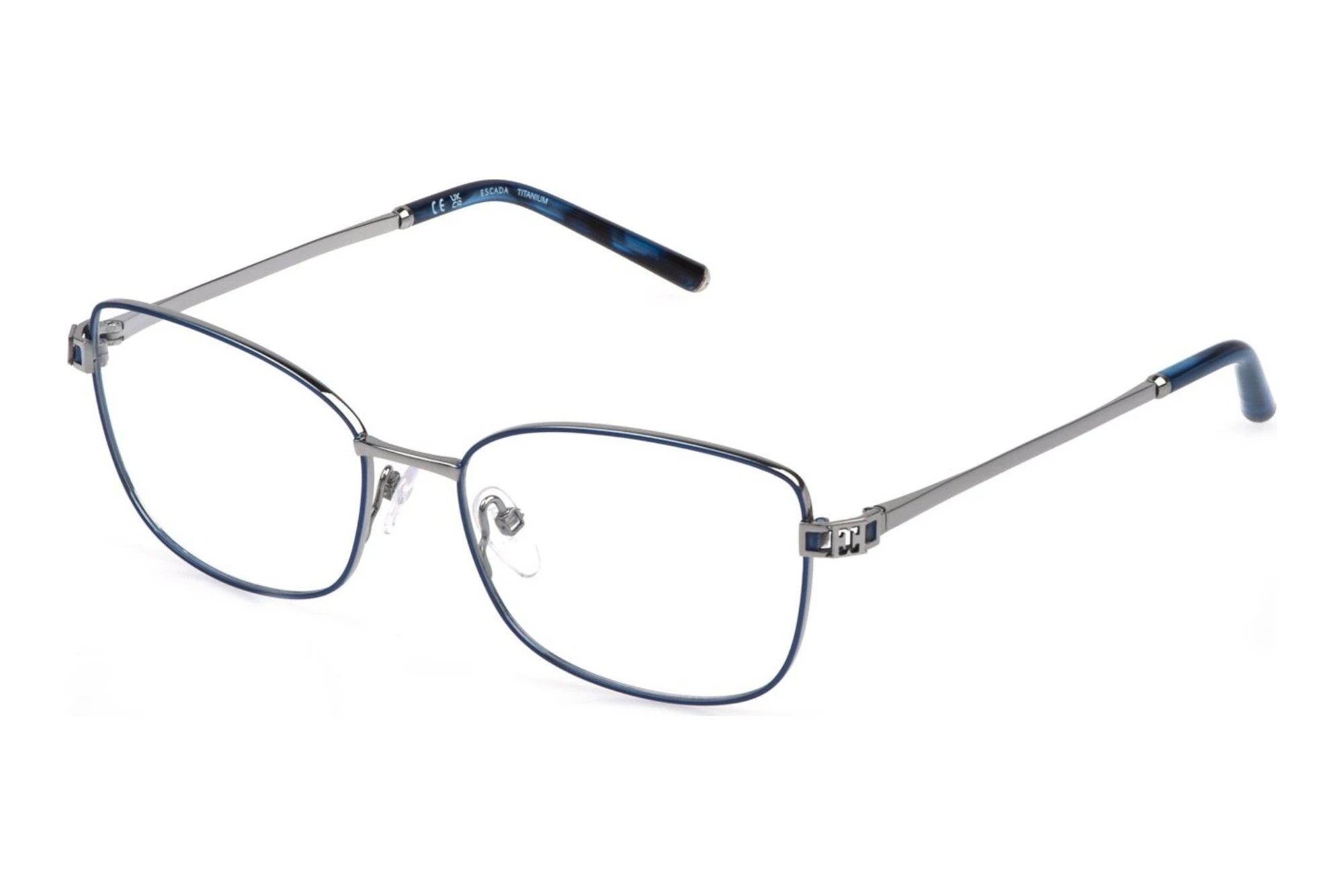 Escada   VESG32 0514 SHINY SILVER W/BLUE PARTS