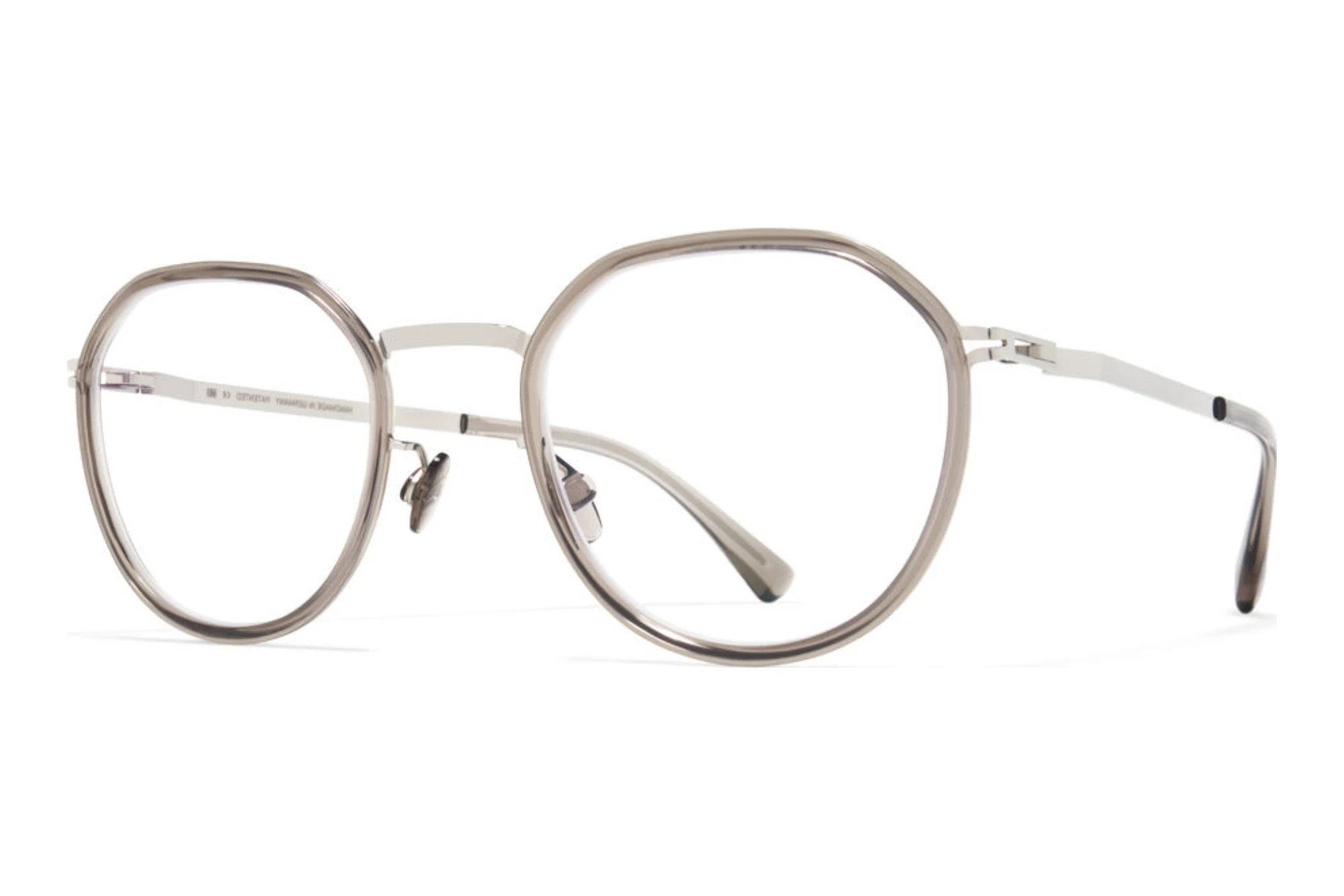 MYKITA   JUSTUS RX 766 A74-Shiny Silver/Clear Ash