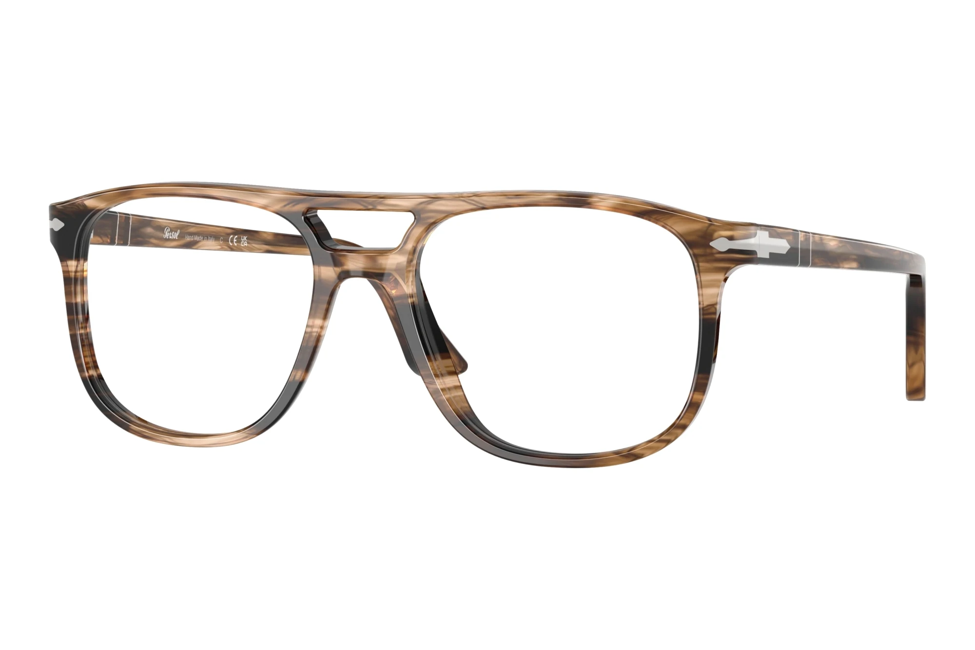 Persol   PO3329V 1236 Striped Black & Greish Brown