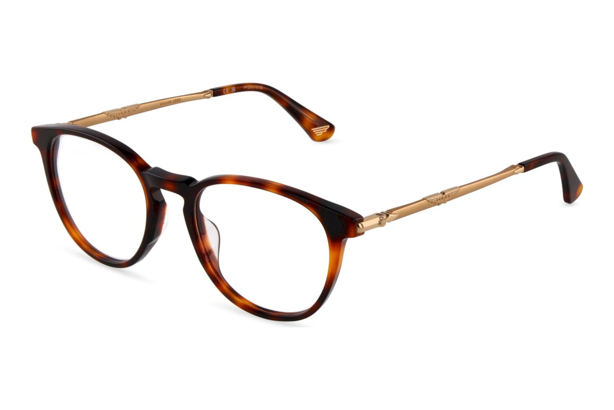 Police   VPLU63 0752 SHINY DARK HAVANA