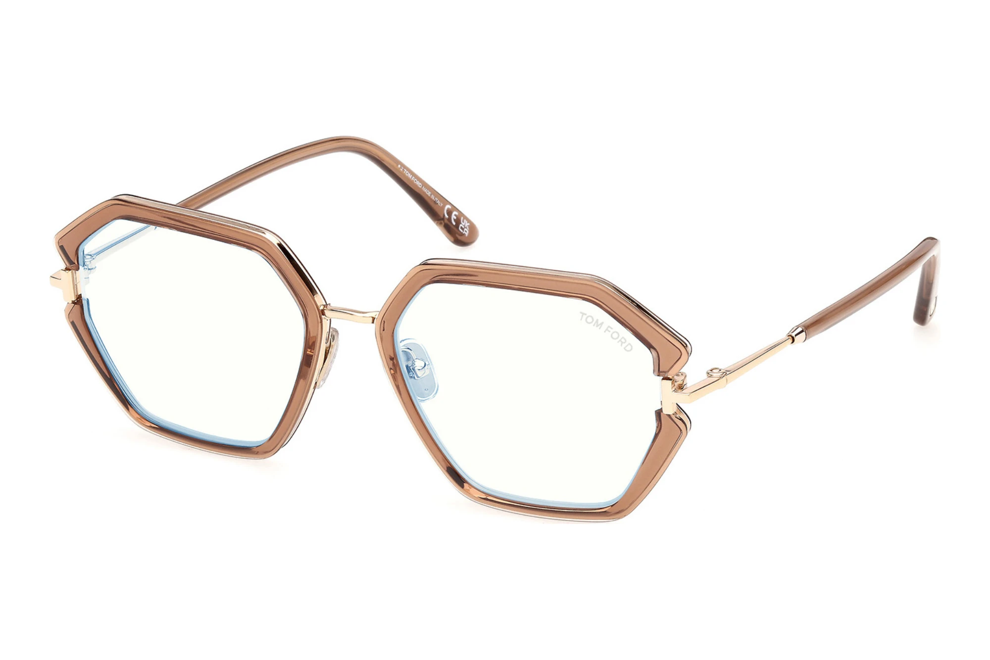 Tom Ford   FT6195-B 045 Glänzend Hellbraun