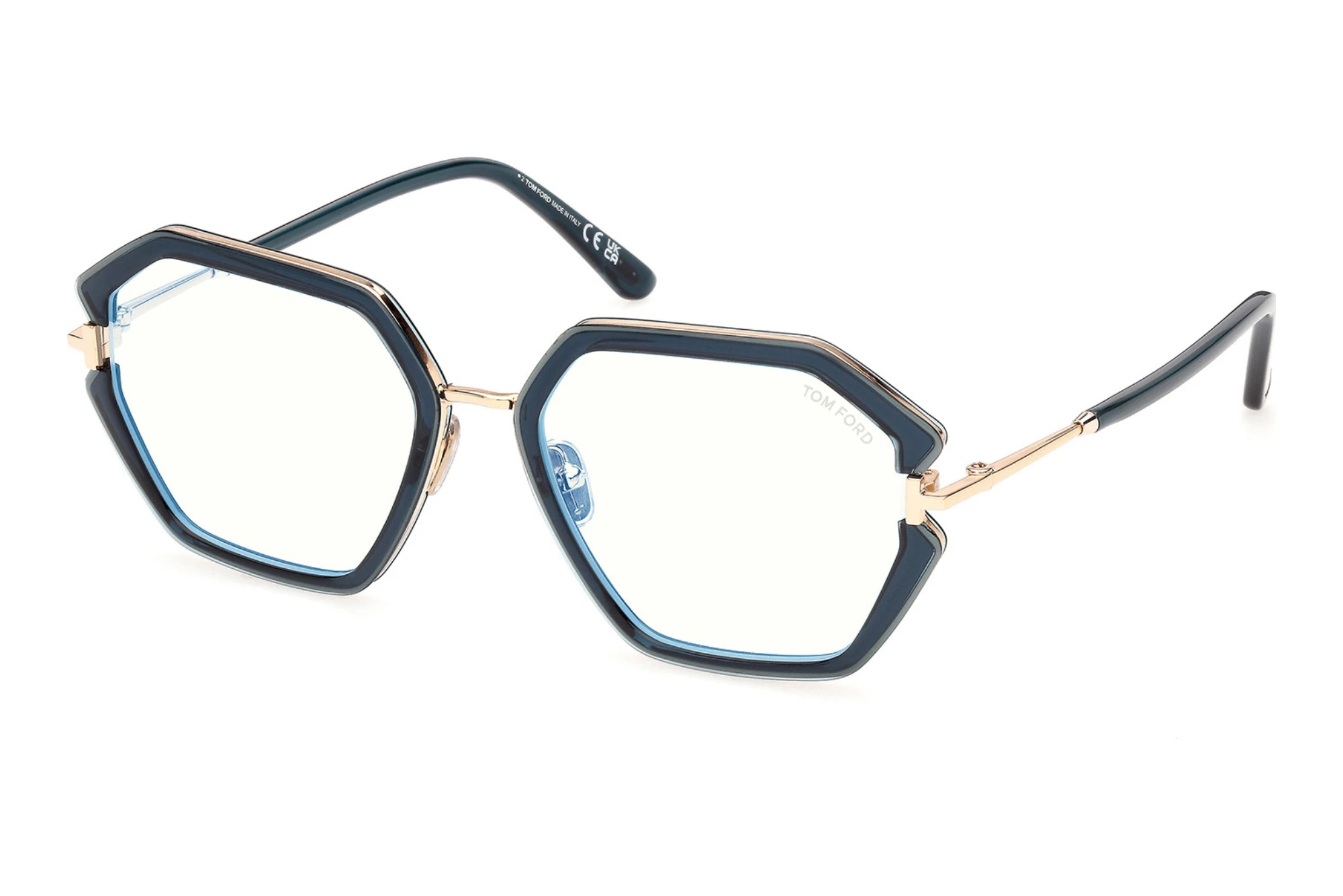 Tom Ford   FT6195-B 087 Glänzend Türkis