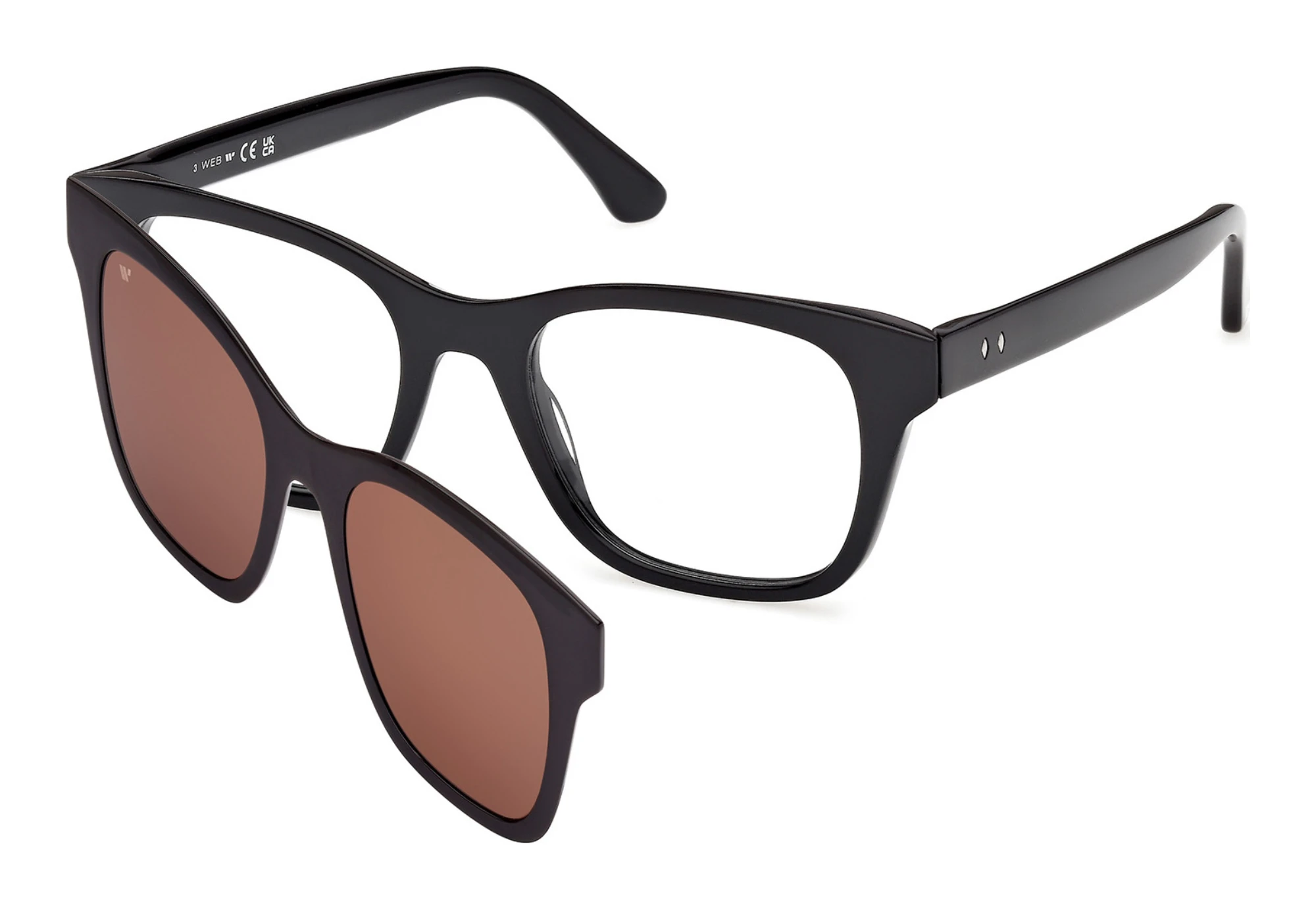 Web Eyewear   WE5467 001 Glänzend Schwarz