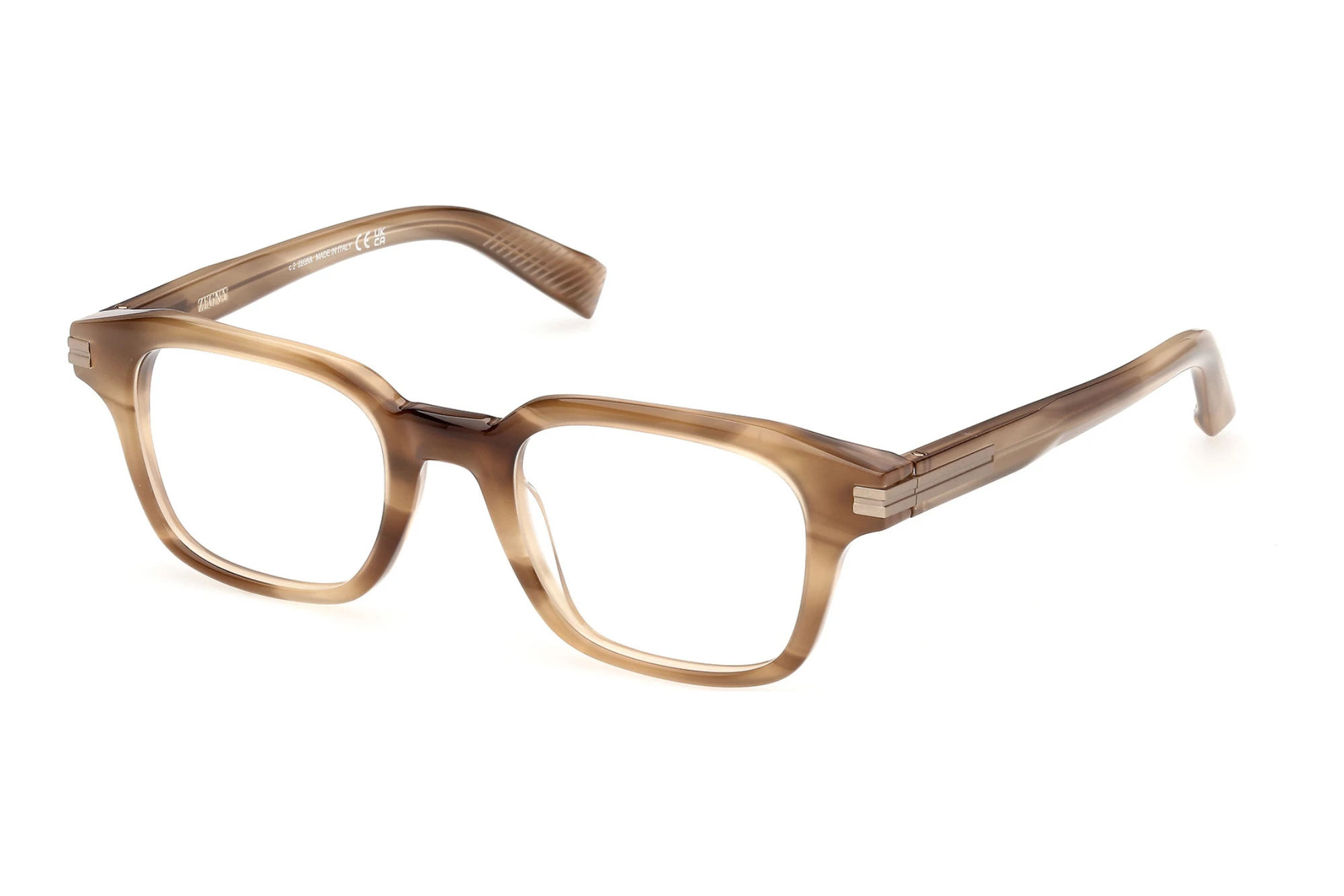 Zegna   EZ5359 047 Hellbraun/Gestreift
