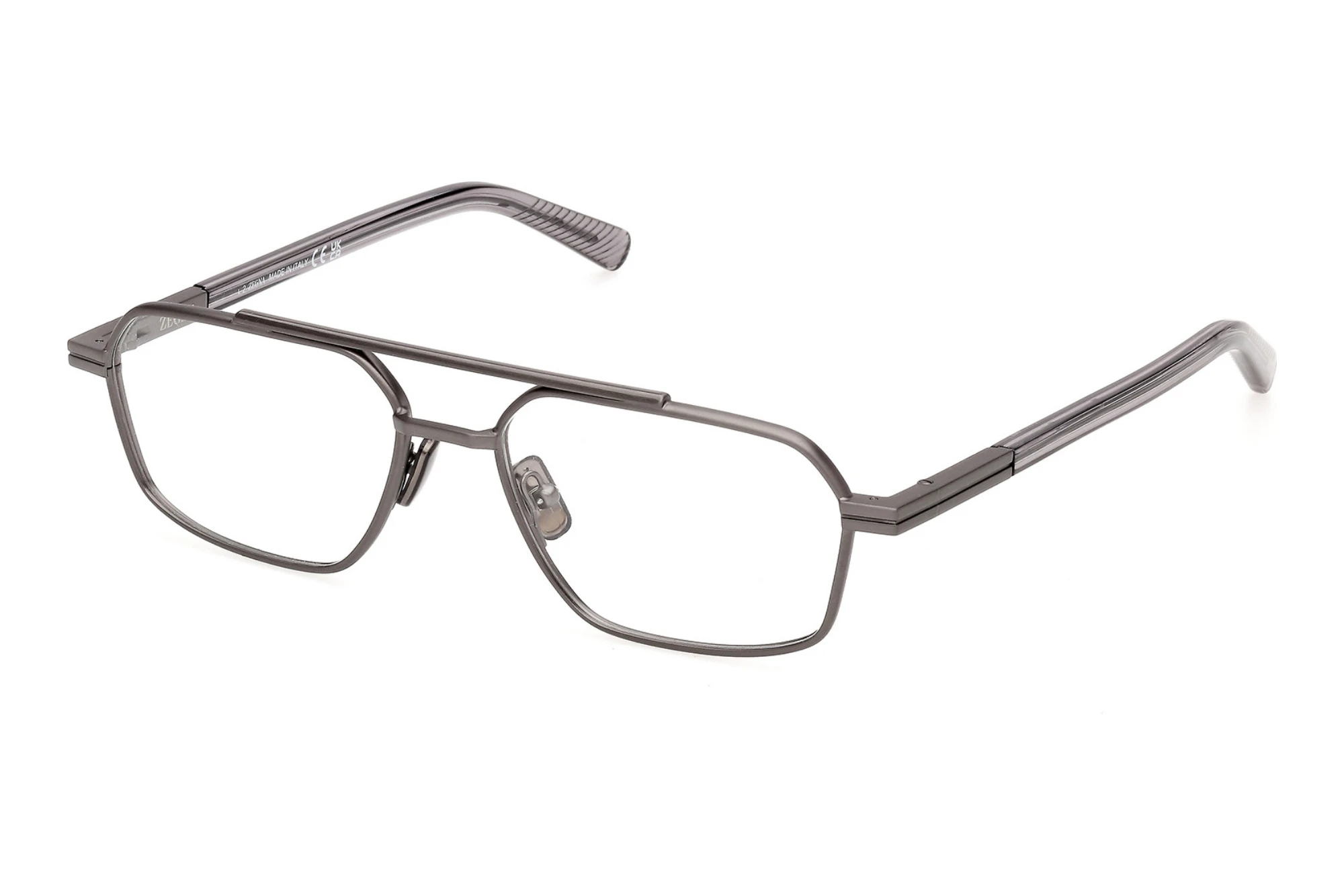 Zegna   EZ5369 013 Matt Dunkel Ruthenium