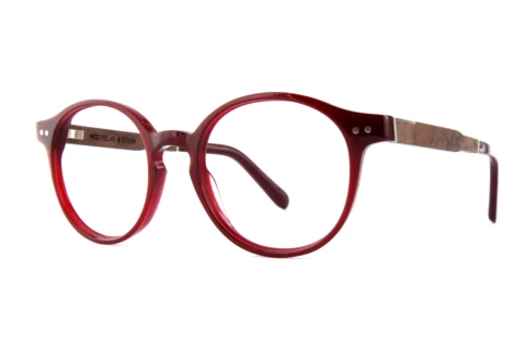 Designer briller Wood Fellas Solln Premium (10935 curled/burgundy)