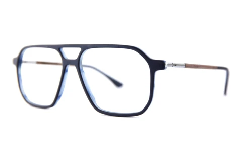 Designer briller Wood Fellas Blip (11041 curled/blue)