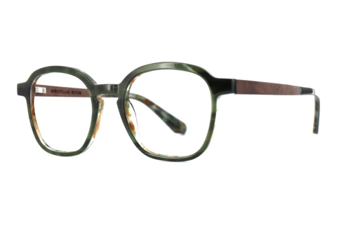 Designer briller Wood Fellas BLOOM (11084 curled/green)