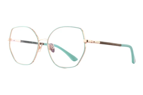 Designer briller Wood Fellas ATLAS (11110 curled/green/rose gold)