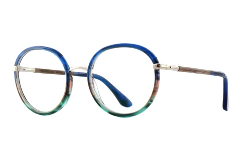 Designer briller Wood Fellas OSTRO (11130 walnut/blue/gold)