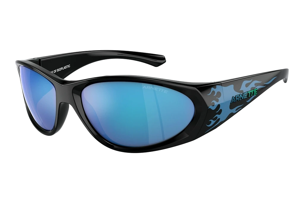Arnette   AN4342 295925 Light Green Mirror BlueBlack/Blue Flames