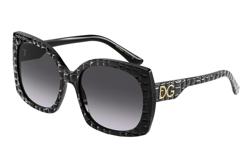 Dolce & Gabbana   DG4385 32888G Light Grey Gradient BlackBlack Texture Cocco