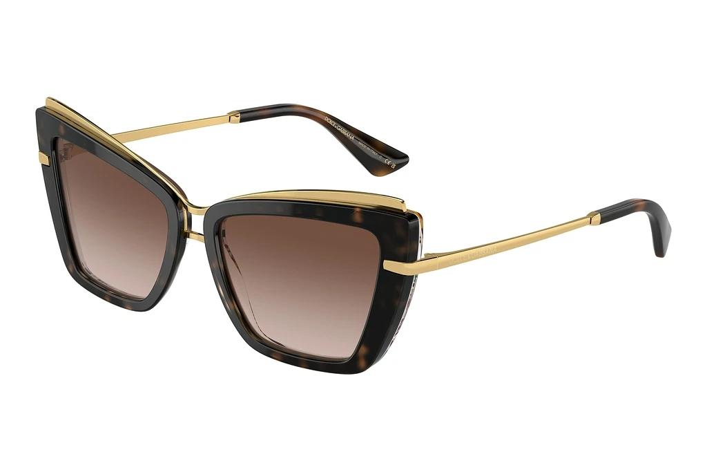 Dolce & Gabbana   DG4472 321713 Gradient BrownHavana On White Barrow