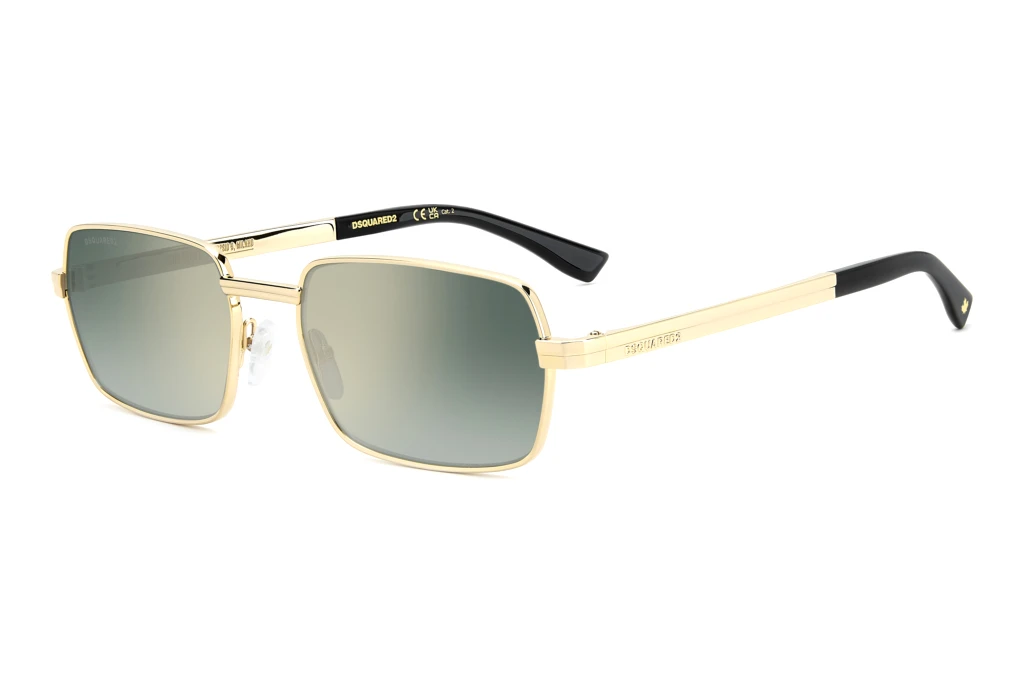 Dsquared2   D2 0192/S 000/EZ GREEN SHADED FLASH GUN METALROSE GOLD