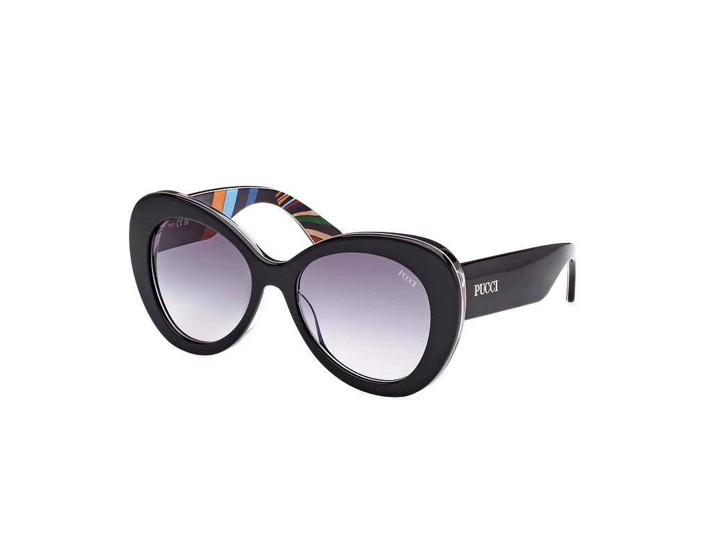 Emilio Pucci   EP0232 05W blau verlaufendSchwarz/Muster