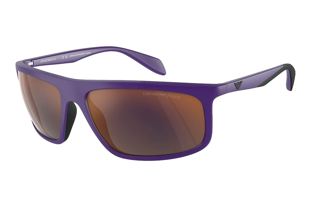 Emporio Armani   EA4212U 52466Q Dark Grey Mirror RedMatte Violet/Rubber Black
