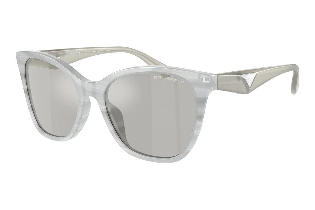 Emporio Armani   EA4222U 611487 Light Grey Flash SilverShiny Striped Grey