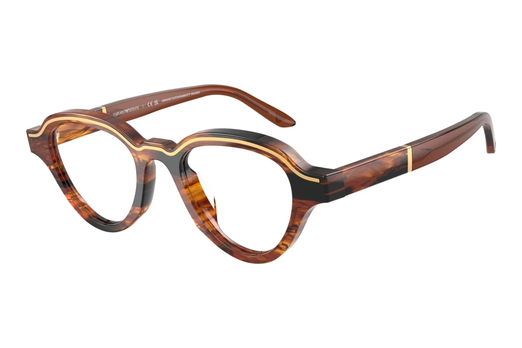 Emporio Armani   EA4264U 63391W ClearStriped Dark Brown