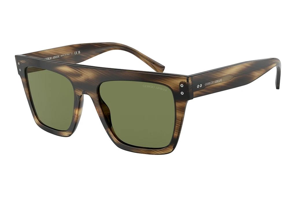 Giorgio Armani   AR8177 54092A GreenStriped Brown