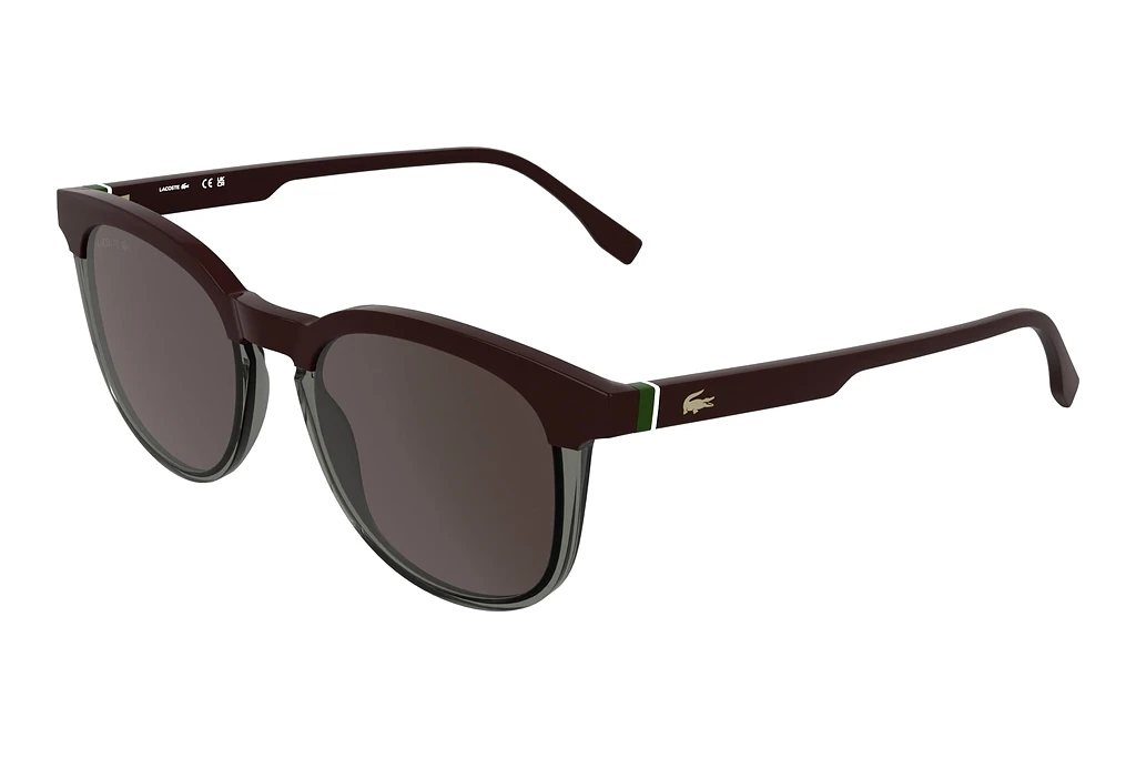 Lacoste   L6073S 601 RED BURGUNDY/ TRANSPARENT GREY