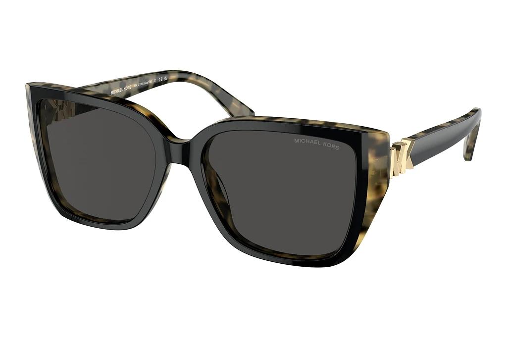 Michael Kors   MK2199 395087 Dark Grey SolidBi-layer Black/Amber Tortoise