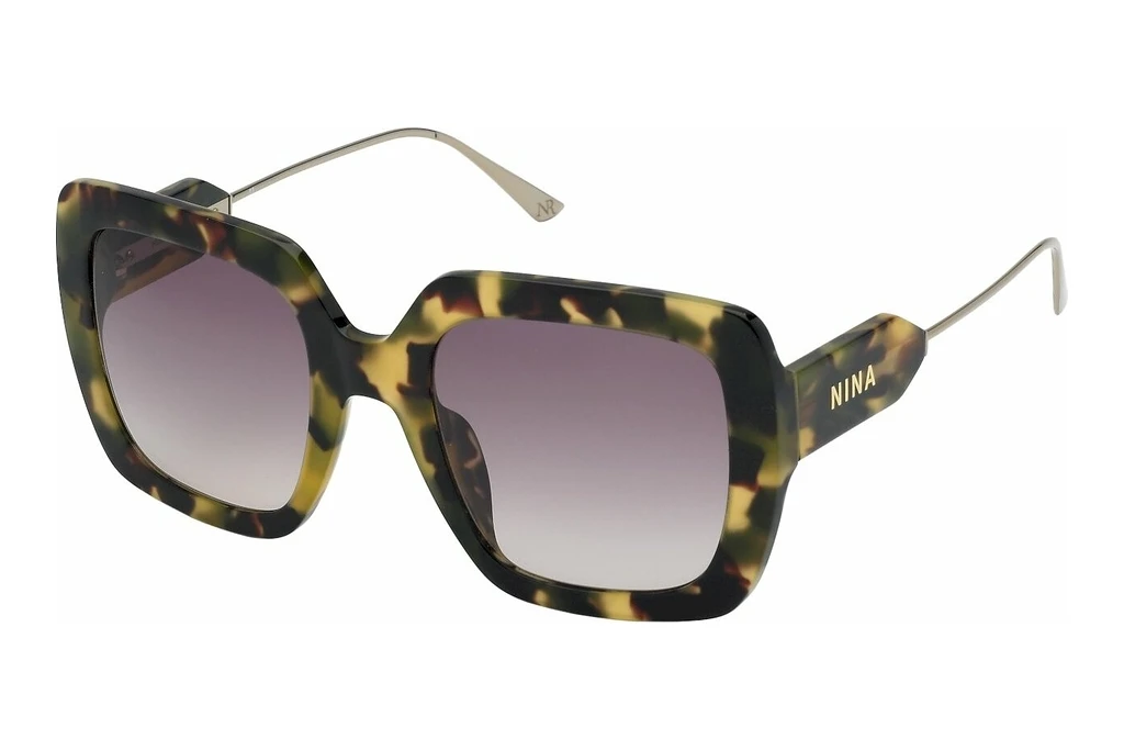 Nina Ricci   SNR299 0AGG BROWN GRADIENTSHINY VINTAGE HAVANA