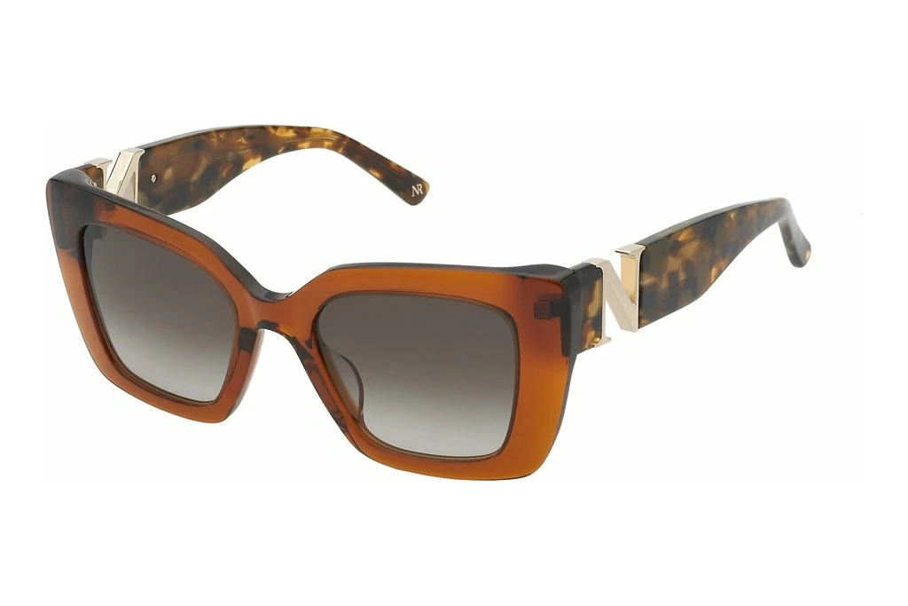 Nina Ricci   SNR378V 0893 BROWN GRADIENT BROWNSHINY TRANSPARENT BROWN