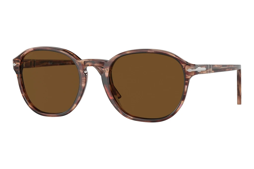 Persol   PO3343S 120957 Polar BrownStriped Bordeaux