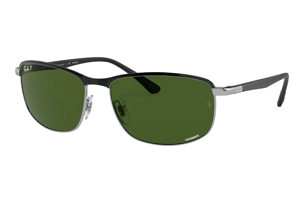 Ray-Ban   RB3671CH 9144P1 Dark GreenBlack On Silver