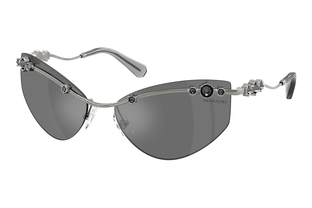 Swarovski   SK7039 40096G Grey Mirror BlackGunmetal