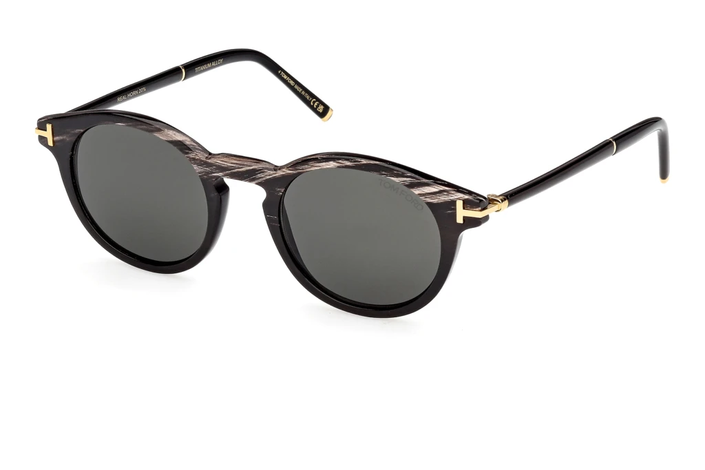 Tom Ford   FT1299-P 63A grauSchwarz Horn
